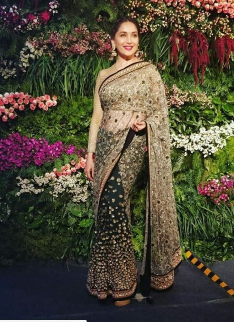 Madhuri at Virushka Reception