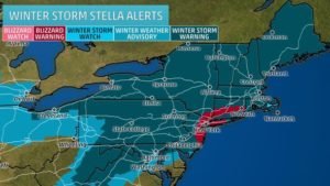 Temprature Drop in US Winter Storm Watch