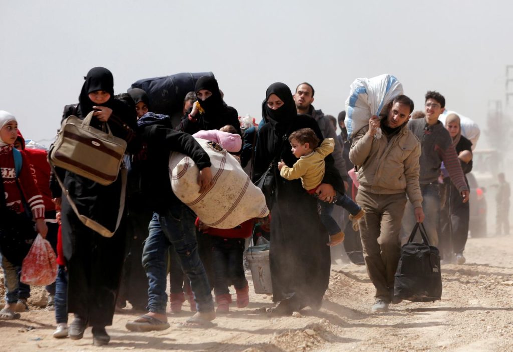 Syrians Flee Out
