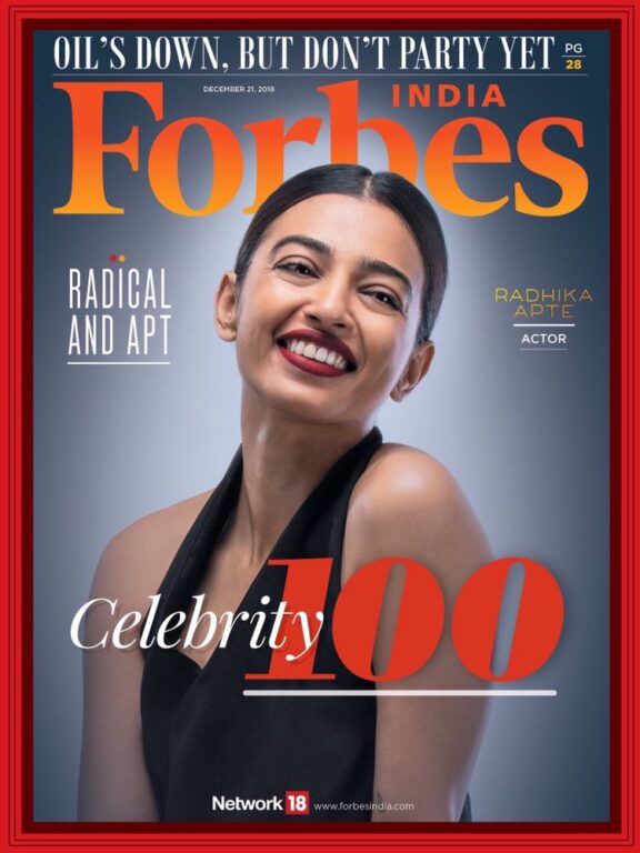 Forbes India 2018 Cover Radhika Apte