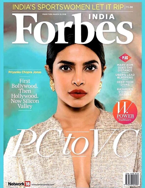 Forbes India 2019 Priyanka Chopra