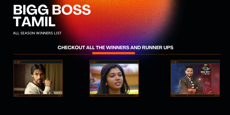 Bigg Boss Tamil Winners List