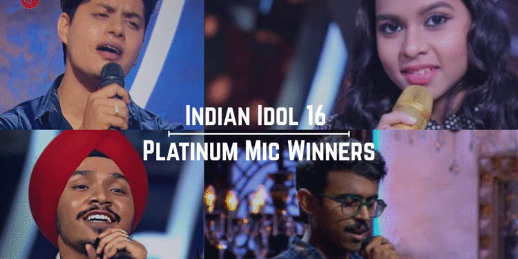 Indian Idol 16 Platinum Mic Winners