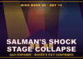 Bigg Boss 20 Day 14 update graphic: Salmans shock stage collapse, Qazi exposed, Roheds exit confirmed
