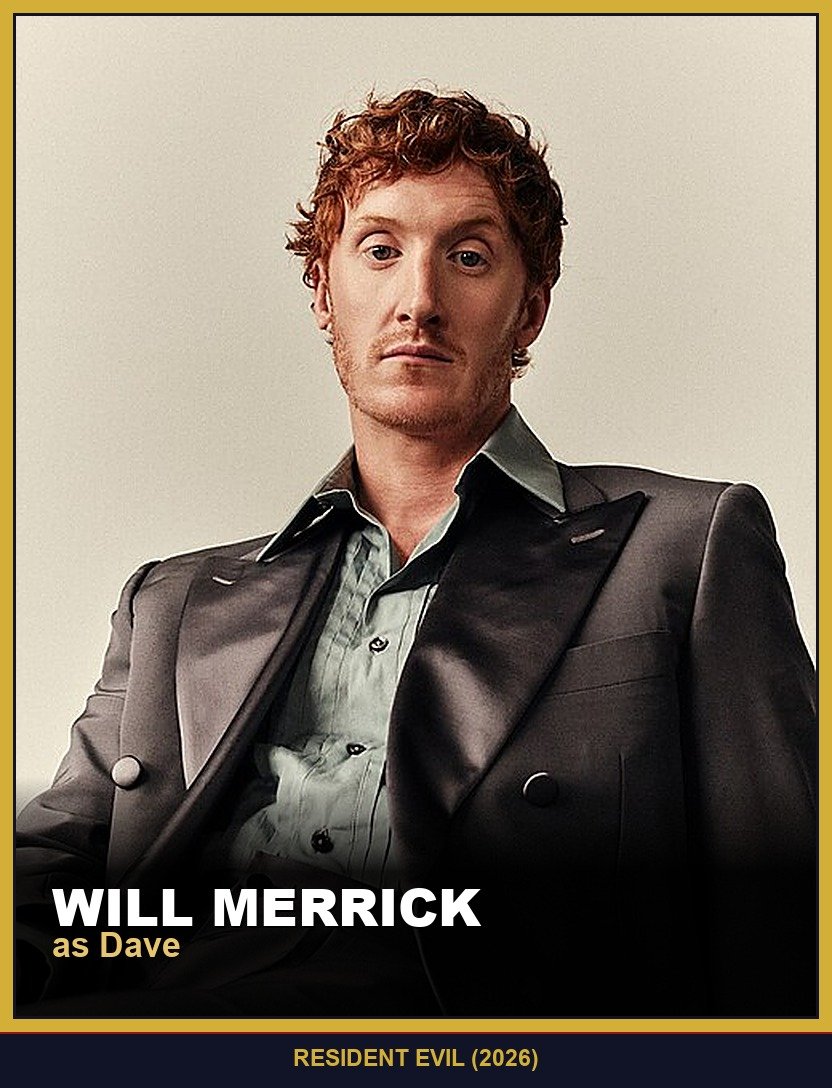 Will Merrick as Dave, an Umbrella Corporation scientist, in Resident Evil (2026)