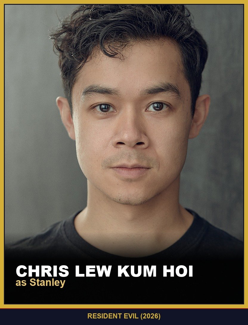 Chris Lew Kum Hoi as Stanley, an Umbrella Corporation scientist, in Resident Evil (2026)