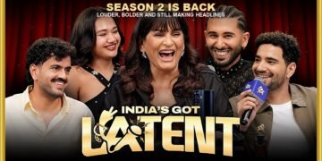 India's Got Latent Season 2 cast photo with the show's gold logo, promoting the show's return for a new season