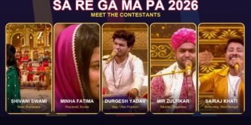 Sa Re Ga Ma Pa 2026 contestants: Shivani Swami, Minha Fatima, Durgesh Yadav, Mir Zulfikar and Sairaj Khati