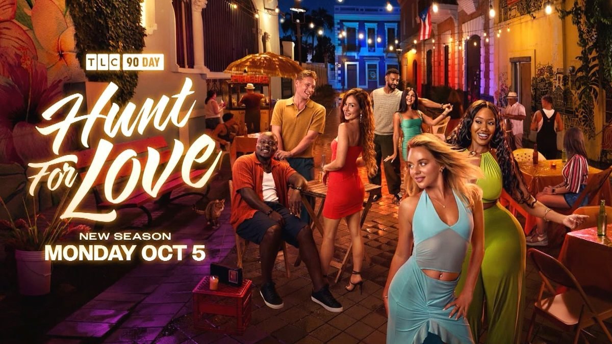 90 Day: Hunt for Love season 2 key art with the cast in Puerto Rico