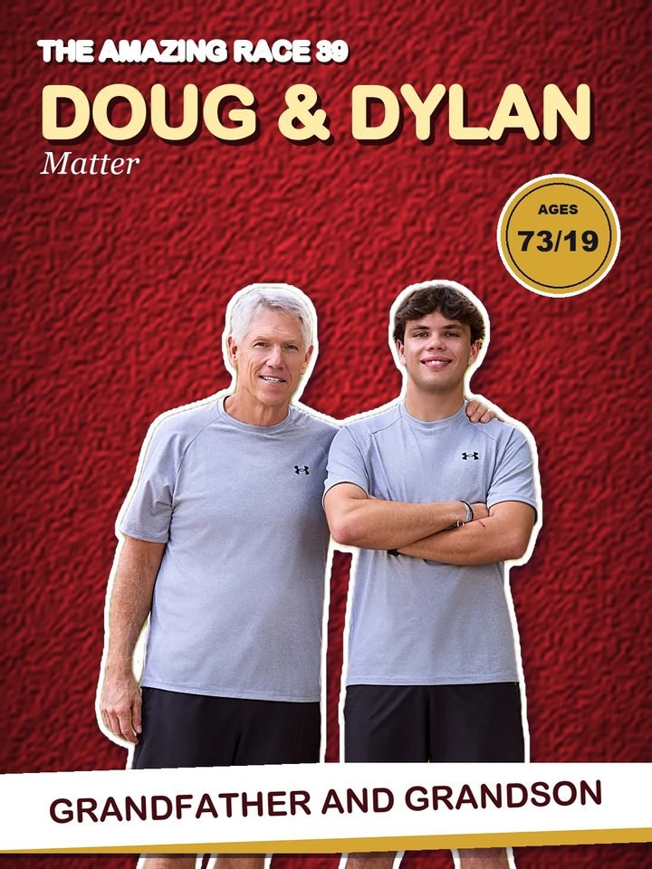 Doug Matter and Dylan Matter, grandfather and grandson on The Amazing Race Season 39