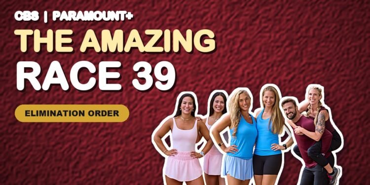 The Amazing Race 39 elimination order
