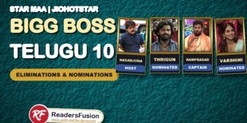 Bigg Boss Telugu 10 eliminations and nominations with host Nagarjuna and housemates Thrigun, Auto Ramprasad and Varshini
