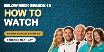 How to watch Below Deck Season 13 graphic with the Azul V crew, Bravo Mondays at 8 p.m. ET