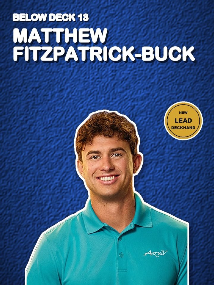 Matthew Fitzpatrick-Buck, lead deckhand on Below Deck Season 13, aboard the yacht Azul V in Thailand