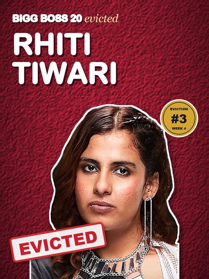 Rhiti Tiwari, third contestant evicted from Bigg Boss 20