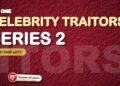 Celebrity Traitors series 2 graphic on BBC One with the ReadersFusion tag
