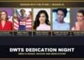 DWTS Season 35 Week 6 Dedication Night songs, dances and dedications