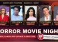 DWTS Season 35 Horror Movie Night songs, dances and double elimination with Julia Stiles, Harry Shum Jr., Jenna Dewan, Tyler Cameron and Maura Higgins