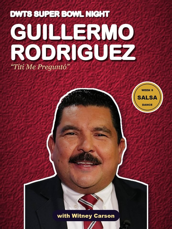 Guillermo Rodriguez and Witney Carson, Salsa to Tití Me Preguntó, DWTS Season 35 Super Bowl Night