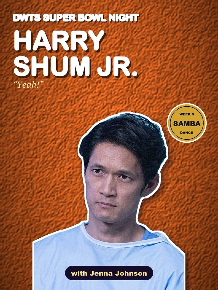 Harry Shum Jr. and Jenna Johnson, Samba to Yeah!, DWTS Season 35 Super Bowl Night
