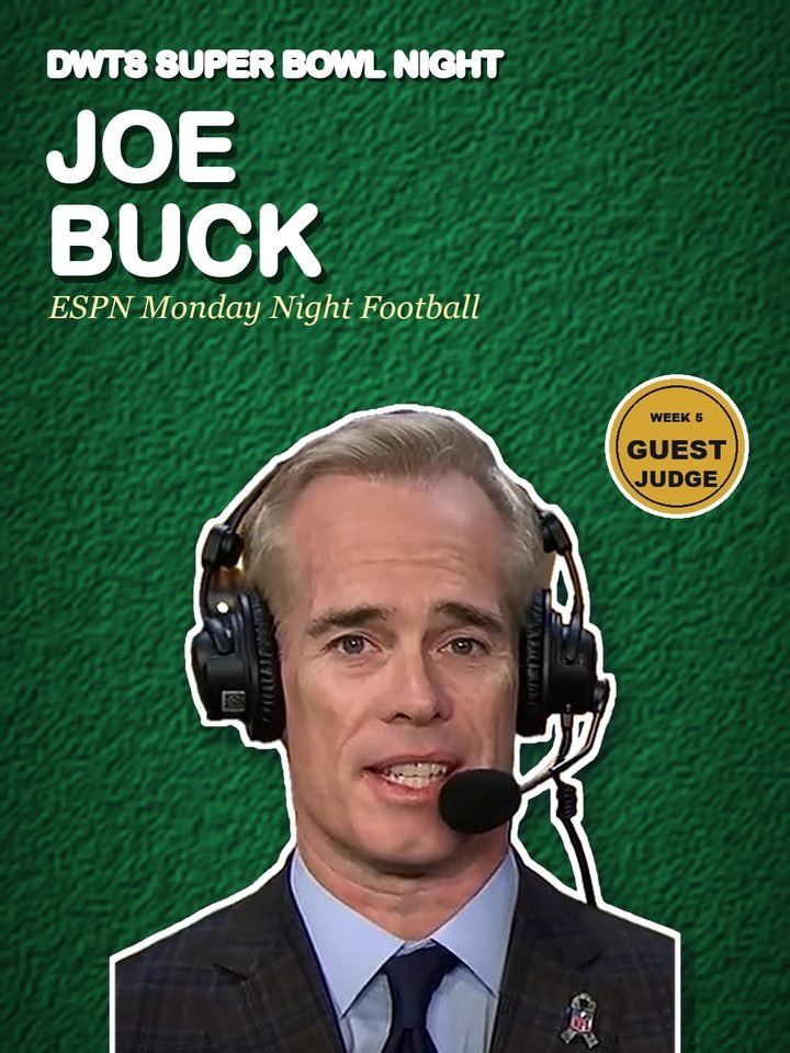 Joe Buck, guest judge on Dancing with the Stars Season 35 Super Bowl Night