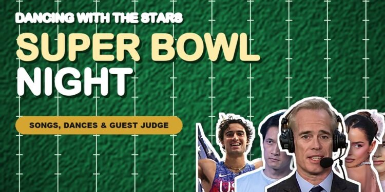 Dancing with the Stars Season 35 Week 5 Super Bowl Night with guest judge Joe Buck and the contestants