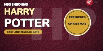 Harry Potter HBO series graphic with the Christmas premiere
