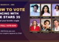 How to vote for Dancing with the Stars Season 35 online at DWTSVote.abc.com or by text to 21523, with couples Harry Shum Jr., Jenna Dewan, Tatyana Ali, Julia Stiles, Connor Wood and Tyler Cameron
