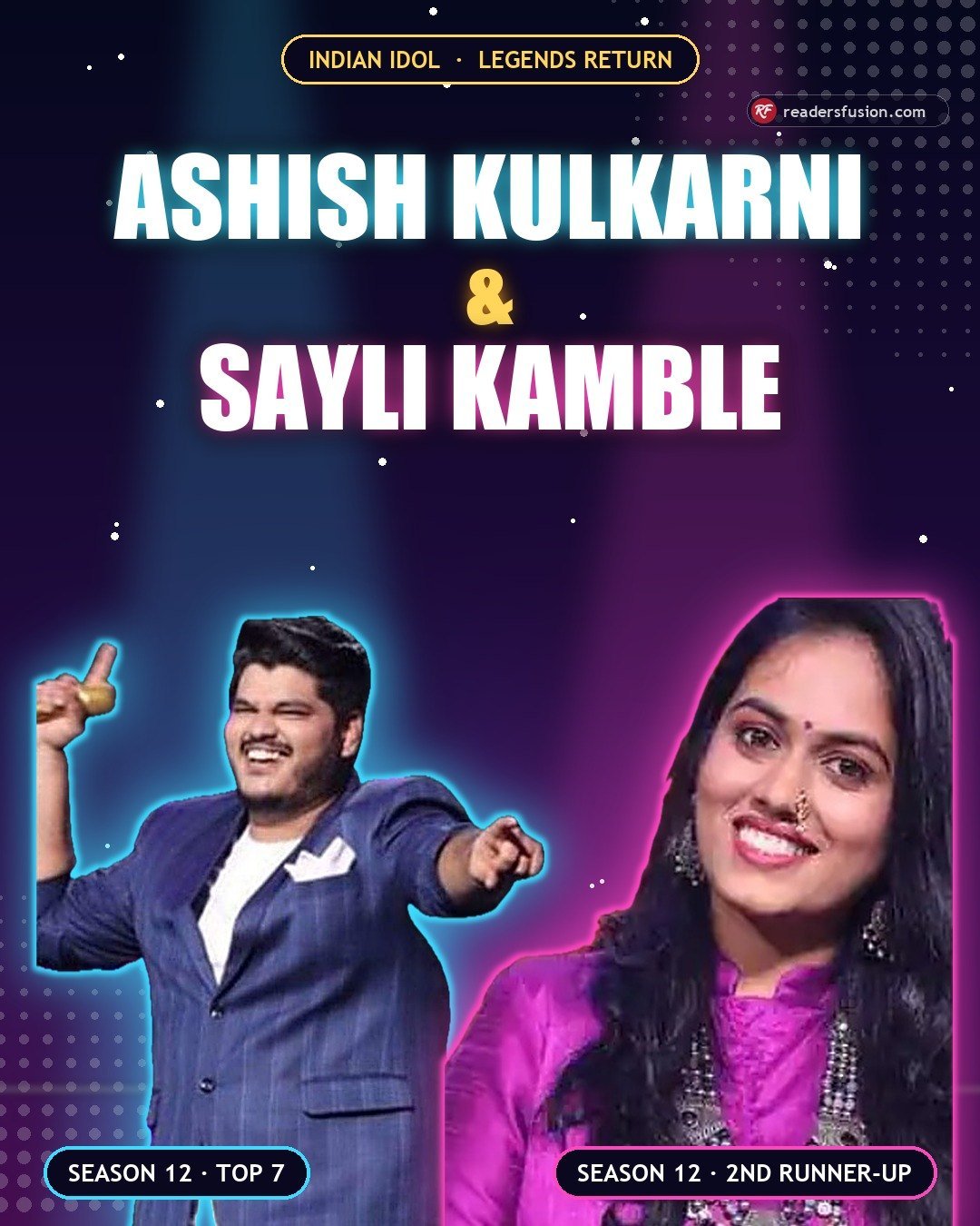 Ashish Kulkarni and Sayli Kamble jodi poster, Indian Idol Legends Return