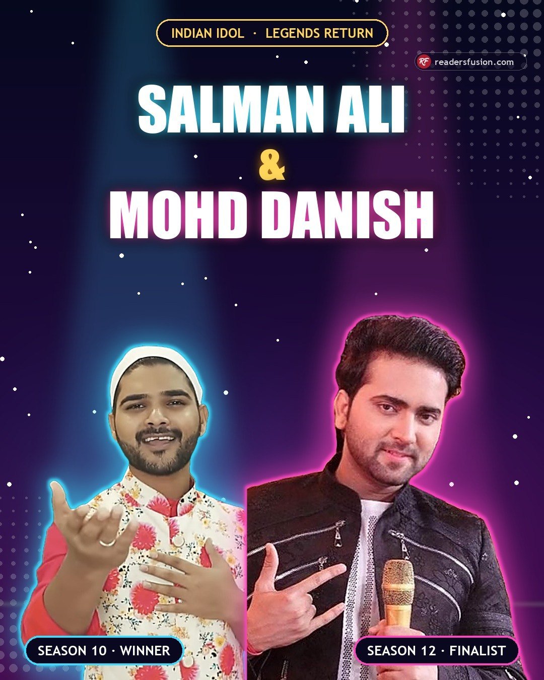 Salman Ali and Mohd Danish jodi poster, Indian Idol Legends Return