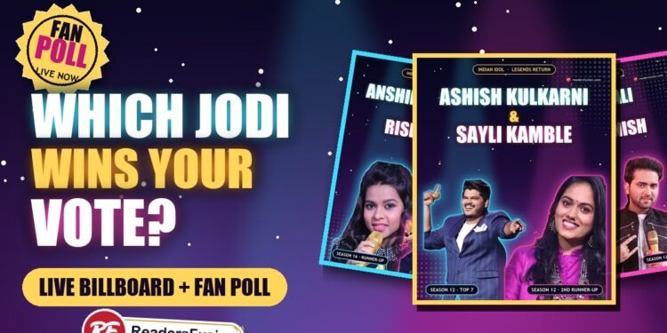 Which Indian Idol Legends Return jodi wins your vote, fan poll and live billboard with Ashish and Sayli, Anshika and Rishi, Salman and Danish posters