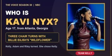 Who is Kavi Nyx graphic: 17-year-old from Atlanta, three chair turns on The Voice Season 30