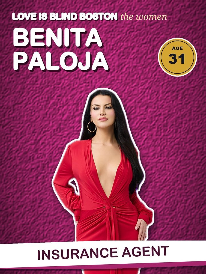 Benita Paloja, 31, insurance agent on Love Is Blind Boston