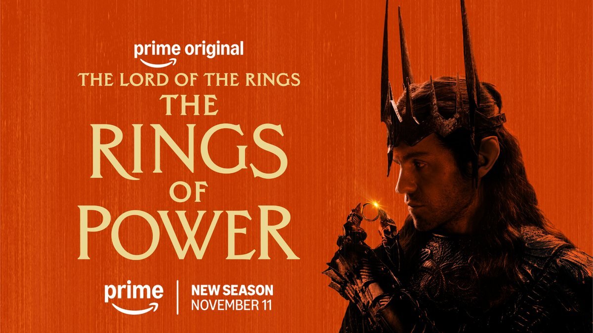 The Lord of the Rings: The Rings of Power season 3 key art with Sauron