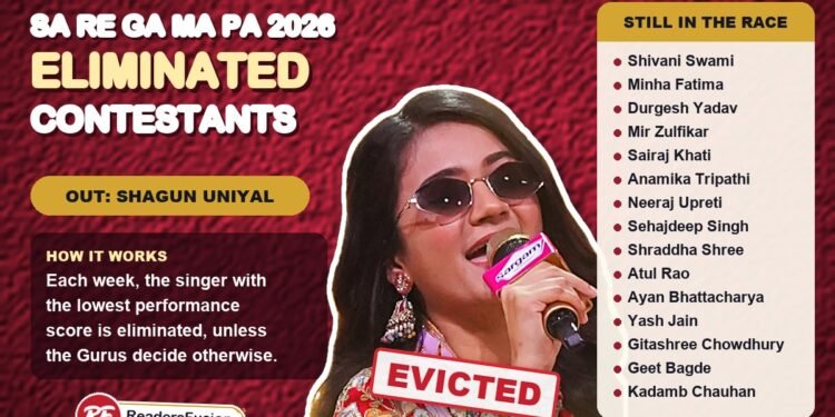 Sa Re Ga Ma Pa 2026 eliminated contestants list: Shagun Uniyal is out, with the singers still in the race