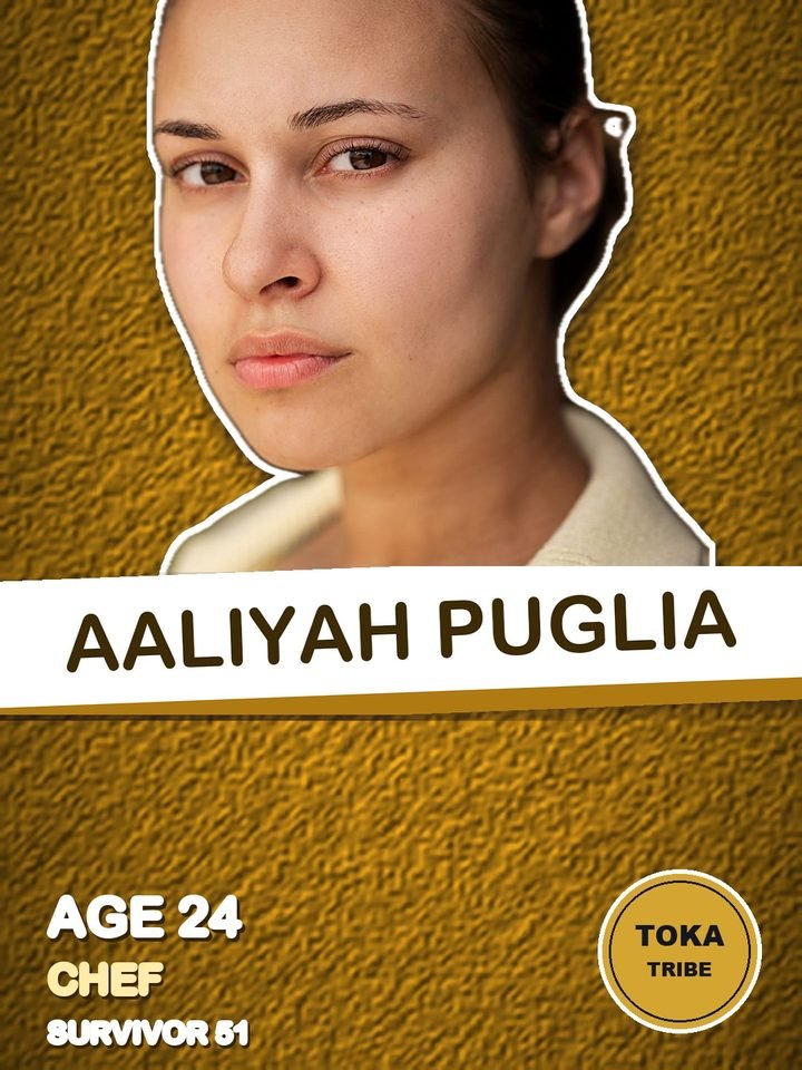 Aaliyah Puglia, chef on Survivor 51, starting on the Toka tribe