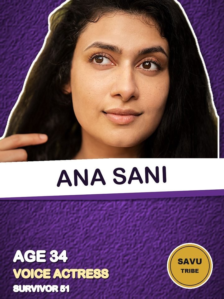 Ana Sani, voice actress on Survivor 51, starting on the Savu tribe
