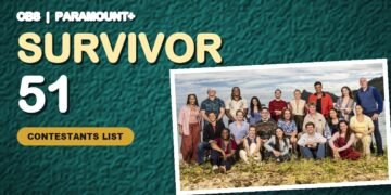 Survivor 51 contestants list graphic with the cast photo