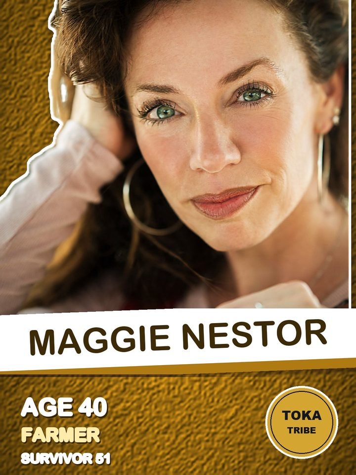 Maggie Nestor, farmer on Survivor 51, starting on the Toka tribe