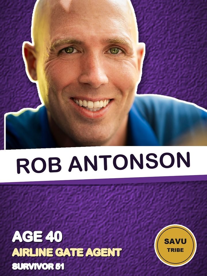 Rob Antonson, airline gate agent on Survivor 51, starting on the Savu tribe