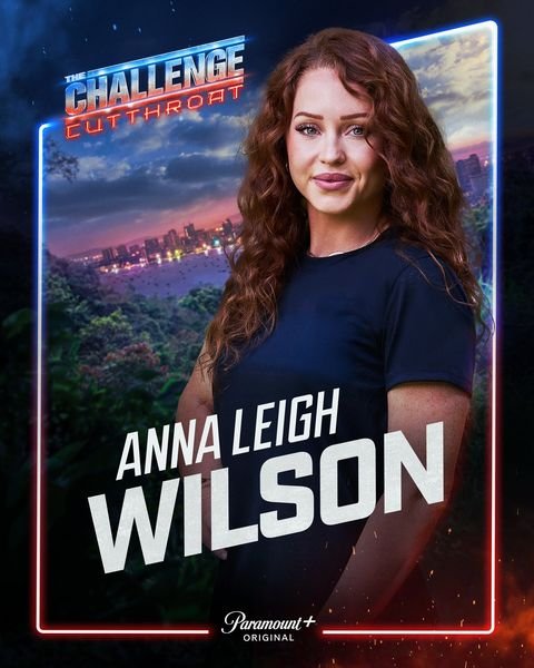 Anna Leigh Wilson, The Challenge Season 42 Cutthroat player on Team Blue, official Paramount+ cast card
