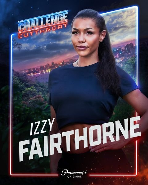 Izzy Fairthorne, The Challenge Season 42 Cutthroat player on Team Orange, official Paramount+ cast card