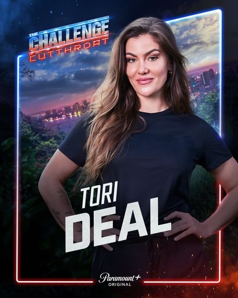 Tori Deal, The Challenge Season 42 Cutthroat player on Team Orange, official Paramount+ cast card
