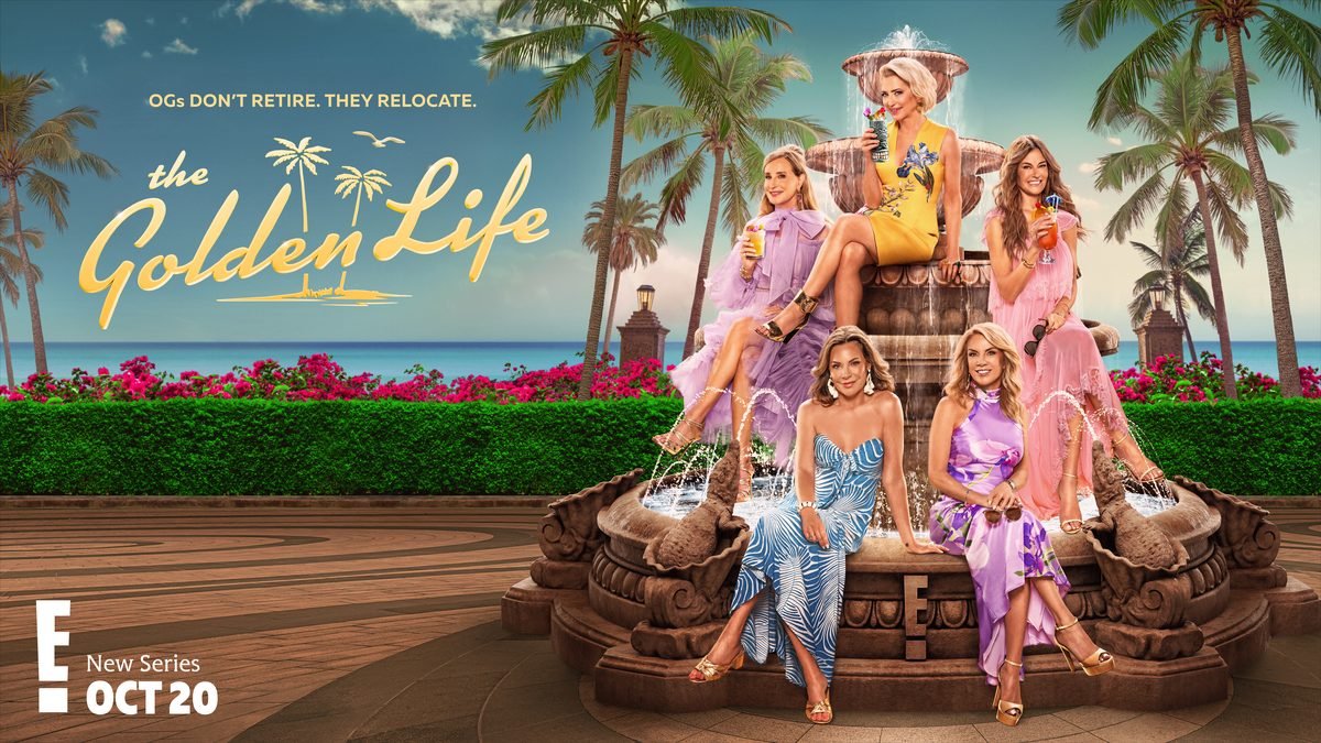Official key art for The Golden Life on E!, premiering October 20