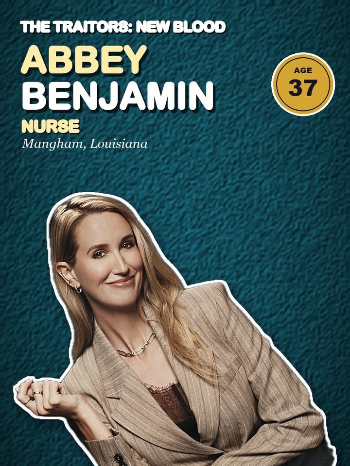 Abbey Benjamin, 37, nurse from Mangham, Louisiana on The Traitors: New Blood
