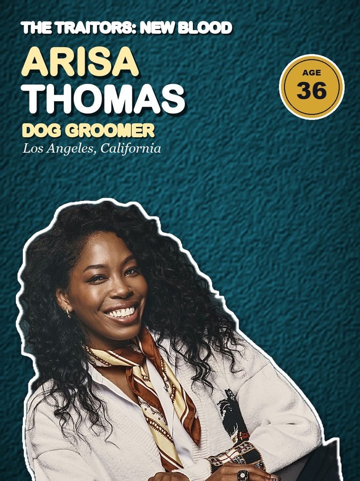 Arisa Thomas, 36, dog groomer from Los Angeles, California on The Traitors: New Blood