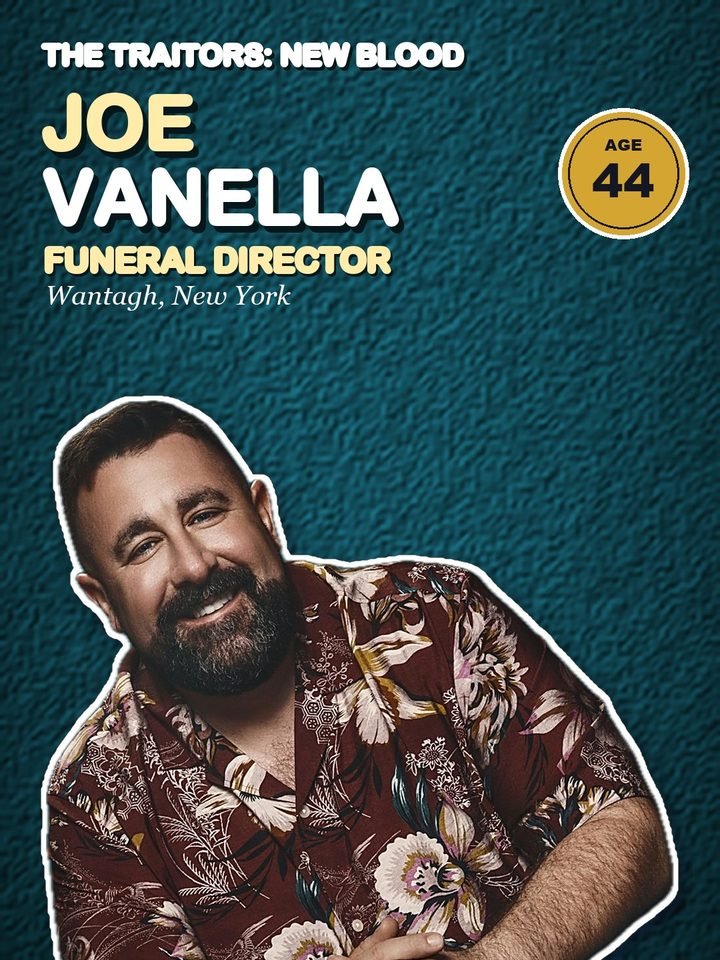 Joe Vanella, 44, funeral director from Wantagh, New York on The Traitors: New Blood