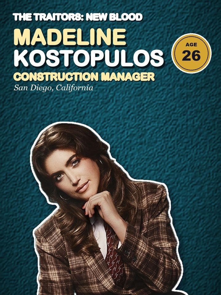 Madeline Kostopulos, 26, construction manager from San Diego, California on The Traitors: New Blood