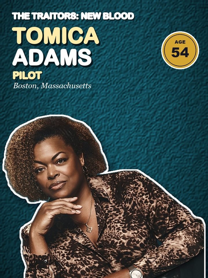 Tomica Adams, 54, pilot from Boston, Massachusetts on The Traitors: New Blood